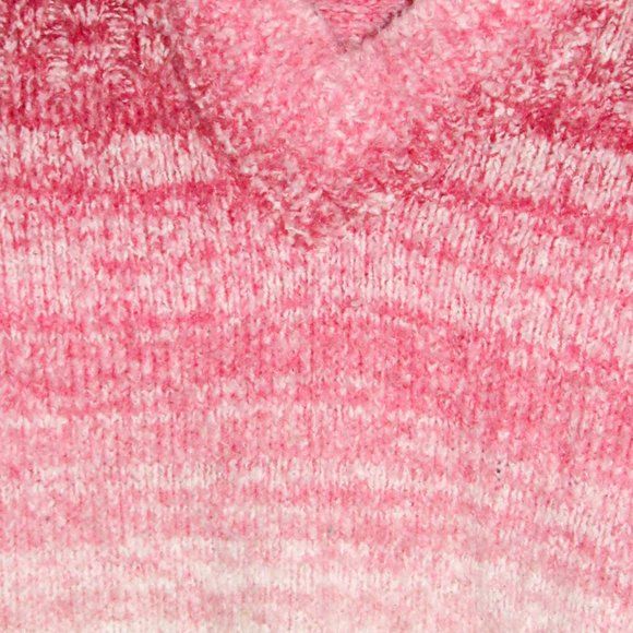 Body Central Pink & White Gradient weave soft sweater extra-long sleeves small - Picture 4 of 12